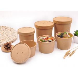 China Branded Paper Soup Cups Food Containers Disposable Bowls For Hot Soup supplier