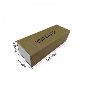 Recycle Material Washed Kraft Paper Folding Sun Glasses Case Box Packaging