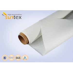 0.85mm White Silicone Coated Fabric For Fire Curtain System E 120 Fire Protection