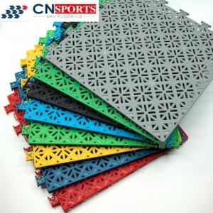 Tennis Court Floor PP Multi Sport Interlocking Tiles Portable Suspended