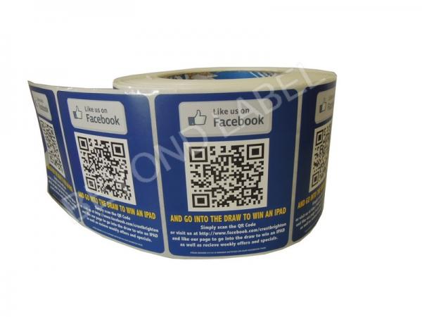 Roll Self Adhesive Printed Labels for Package , QR Code Printed Labels