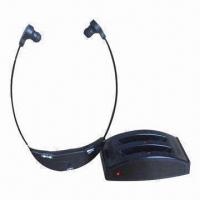 Special RF Ultra Lightweight Stereo TV Wireless Under Chin Headset with 2.4G Wireless Technology