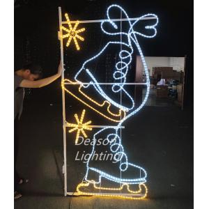 China Christmas decoration light on pole supplier