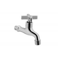 China Kitchen / Bathroom Sink Faucets 260g Chrome Plated Finishing Brass Water Taps on sale