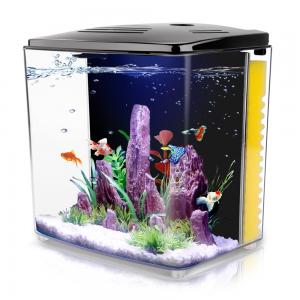 Acrylic Glass Water Grass Fish Tank 7.8 Inch Height For Christmas Gift