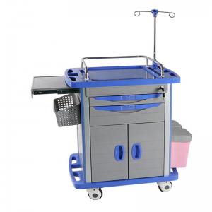 33in Crash Cart Emergency Medical Equipment Trolley Nursing ISO9001