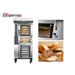 380V Four Trays Bakery Deck Oven With Cabinet Digital Temperature Control