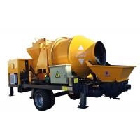China Forced Mini Mobile Transfer Pump Ready Mix Diesel Concrete Mixer With Pump on sale
