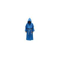 China Deep Blue Monk Adult Hooded Cloak , Custom Cosplay Costumes For Women on sale