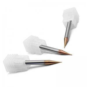 0.2mm Micro End Mills Tungsten Carbide Helix Angle 35 Degrees