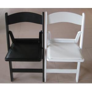 China White Plastic Folding Chair/ Party Folding Chair/ Wedding Chair/White Wooden Chair supplier