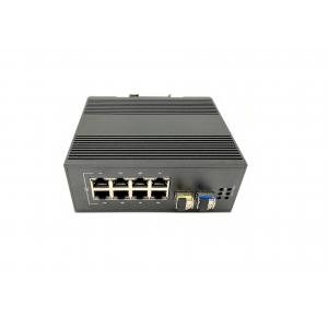 Gigabit Managed Industrial Ethernet Switch , Industrial PoE Switch 8 Port