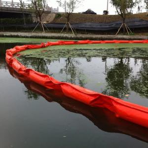 Woven Geotextile Silt Curtain PVC Floating Turbidity Curtain For Sea Environment Protection