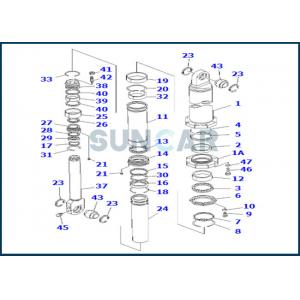 581-63-05041 5816305041 Hoist Cylinder Seal Kit For KOMATSU HD1200-1