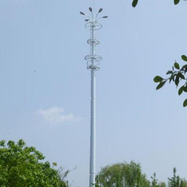 Torres telescópicas de la telecomunicación del HDG, torre monopolar de la célula