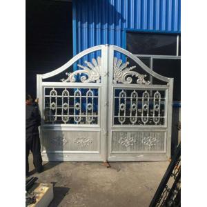 China Eco Friendly House Cast Iron Gates / Antique Wrought Iron Garden Gates supplier