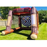 China Interactive Inflatable Battle Axe Game / Inflatable Flying Axe Throwing Challenge Carnival Game on sale