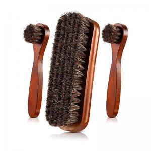 China Bristles Horsehair Wooden Shoe Brush Cleaning Polish supplier