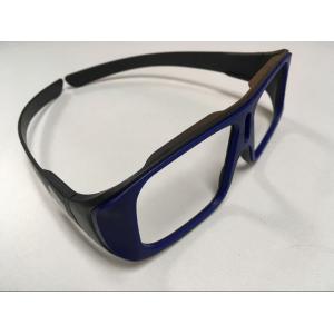 China Unfolded Big Frame Linear Polarized 3D Glasses 0.23mm Lens Custom Color supplier