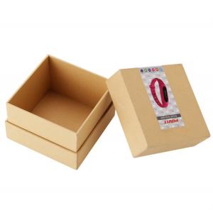 China Foam Insert Square Kraft Electronics Packaging Box 120*120*100mm supplier