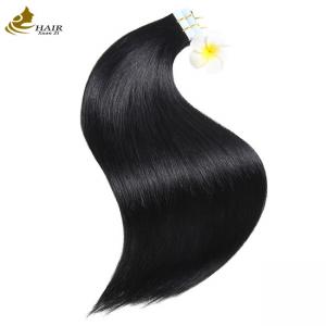 Black Invisible Tape In Hair Extensions One Sided 150g Odm