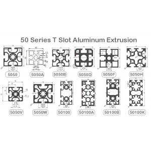 Industrial Extruded Aluminum T Slot Profile Frame 50 Series 80 20