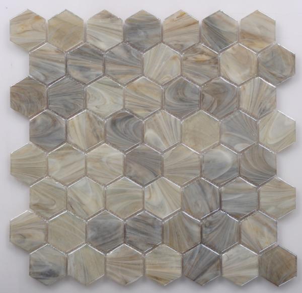 Latest Glazed Mosaic Tile with Hexagon Shape