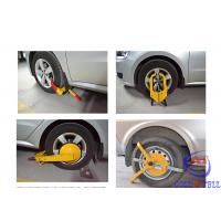 China Drill And Pick Resistant wheel locks for cars With 2 Keys , Yellow on sale