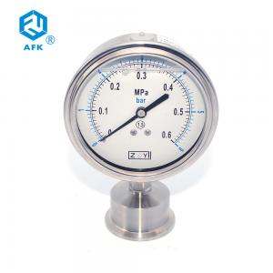 óleo de 63mm Dia Gas Pressure Test Gauge 0.6MPa 24UNF2B - calibre de pressão enchido