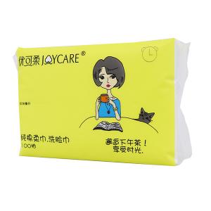Small Size Face Tissue Wipes , Face Cleaning Wet Tissue Paper CE Approved