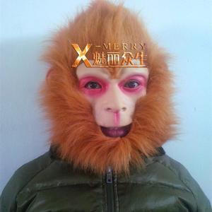 China X-MERRY  Latex mask with hair celebrity movie man in china full head mask for masquerade dress up mask supplier