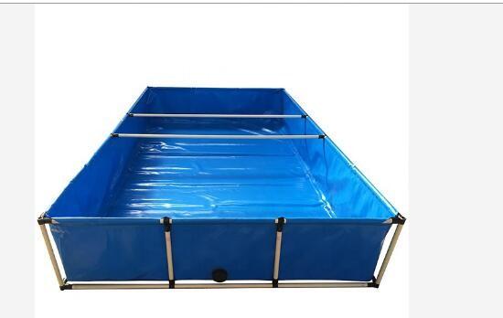Rectangular 2500L Moveable PVC Tarpaulin Fish Pond Collapsible Fish Tank Diy