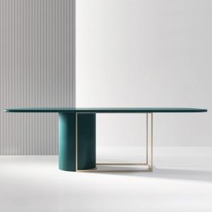 Smooth Edges ODM Stainless Steel Dining Table For Living Room