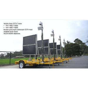 6m mobile solar cctv trailer system