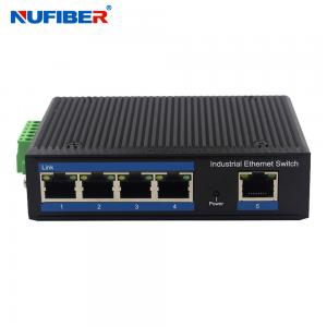 IP40 Din Rail Mount Network Switch Hub 5 Port Gigabit Rj45 UTP Interface