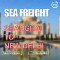 China Fast Sailing 18 Days International Sea Freight From Shanghai To New Delhi India on sale