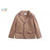 China Brown Color Custom School Uniforms Blazer Coat For For Students Clothes wholesale