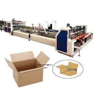 China Electric Driven Carton Box Folding And Gluing Machine , Corrugated Box Gluing Machine wholesale