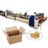 Electric Driven Carton Box Folding And Gluing Machine , Corrugated Box Gluing