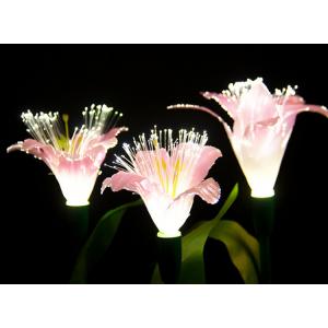 China LED Fiber Optic Lily Lights Wedding Decorative Lights Park Scenic Spots Beautiful And Bright Decorative Lights supplier