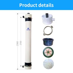 China PVDF Filter Ultrafiltration System Washable Hollow Fiber Membrane UF Membrane Pressure Vessel PLC Water Treatment Machinery wholesale