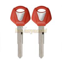 China Plastic Brass Key Fob Shell For Motorcycle , Red Transponder Auto Key Shell on sale