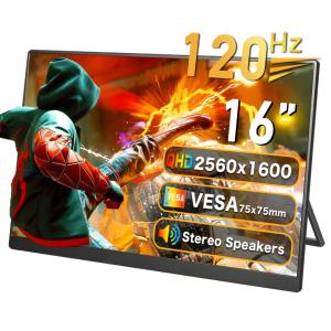 China 16インチ 120Hz ポータブルタッチスクリーンモニター 2.5K HD 1920x1080 300輝度 wholesale