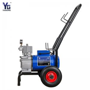 China Electric Diaphragm Type High Pressure Sprayer Wheeled Wall Roof Pait Two Gun Spray Coating Painting Machine supplier