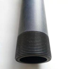 China CNC process fine machining thread Φ78mm *Φ58mm carbon fiber tube carbon fiber thread rod on sale 