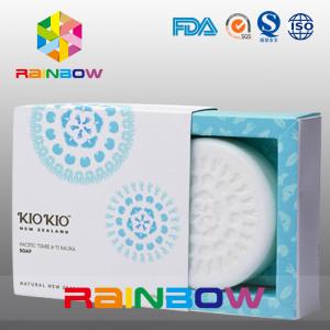 China Paper Box Packaging For Soap Packaging / Customized  Soap Box With Clear Window supplier