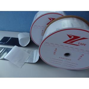 China Hot Melt Nylon Hook And Loop Fastener Tape With Heat Pressing Adhesive Film supplier