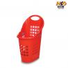 510MM 60LTR Red Mini Shopping Grocery Pickup Market Basket With Handles Four