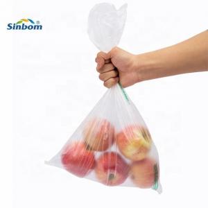 China 11-50micron Thickness LDPE Plastic Roll Bags for Transparent Fresh Produce Packaging supplier