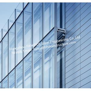 Double Layer Insulation Glass Curtain Wall Stick Built System Transparant